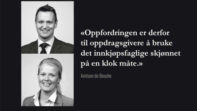 Anbud365: Oppdragsgiver handlingsrom – det innkjøpsfaglige skjønnet