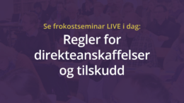 Anbud365: Få med deg i dag LIVE streaming av vårt frokostseminar kl. 09.00-12.00