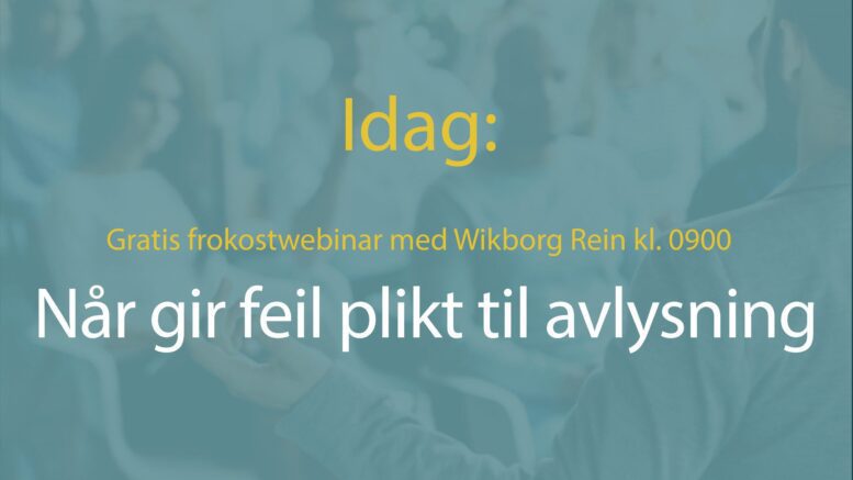 Anbud365: Følg dagens Anbud365-webinar – nå haster det med påmelding!