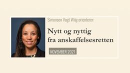 Anbud365: Nytt og nyttig fra anskaffelsesretten -nov 2021