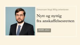 Anbud365: Nytt og Nyttig fra anskaffelsesretten - mars 2022