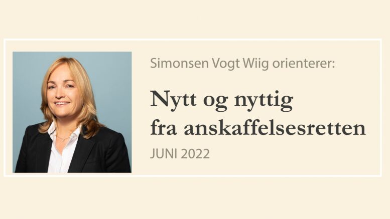 Anbud365: Nytt og nyttig fra anskaffelsesretten -juni 2022